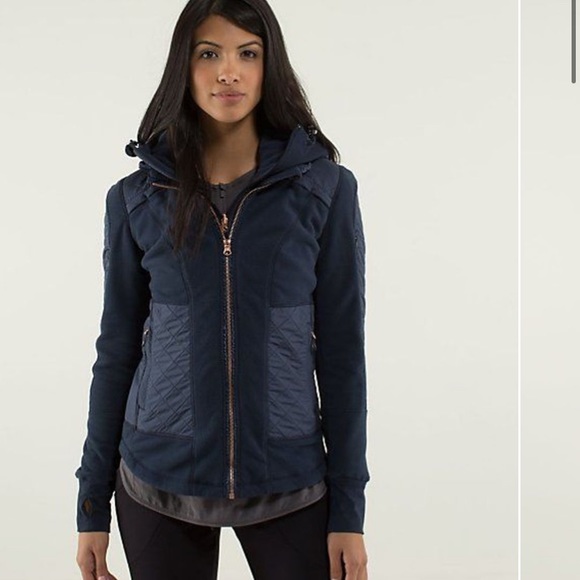 lululemon athletica Jackets & Blazers - Lululemon Fleecy Keen Inkwell Jacket 8